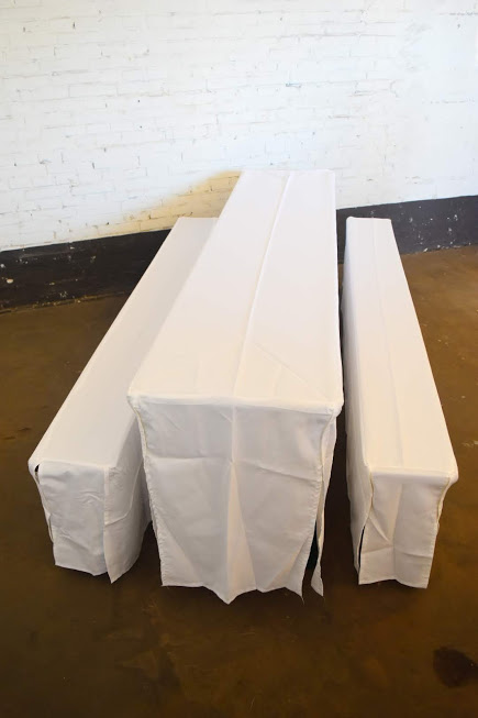 Festzeltgarniturhusse weiss (1Tisch/2Bänke)